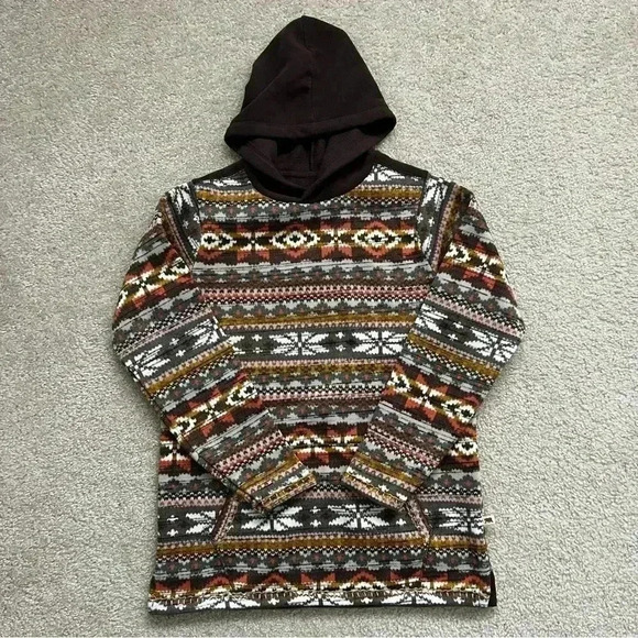 Dakota Grizzly Men’s Pullover Hoodie Sweatshirt Size Medium Hood Polyester Brown - Picture 16 of 16